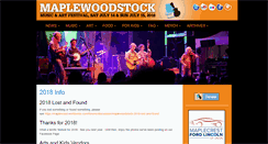 Desktop Screenshot of maplewoodstock.com