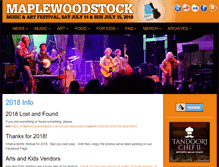 Tablet Screenshot of maplewoodstock.com